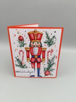 Handgemachte Grußkarte — Nussknacker