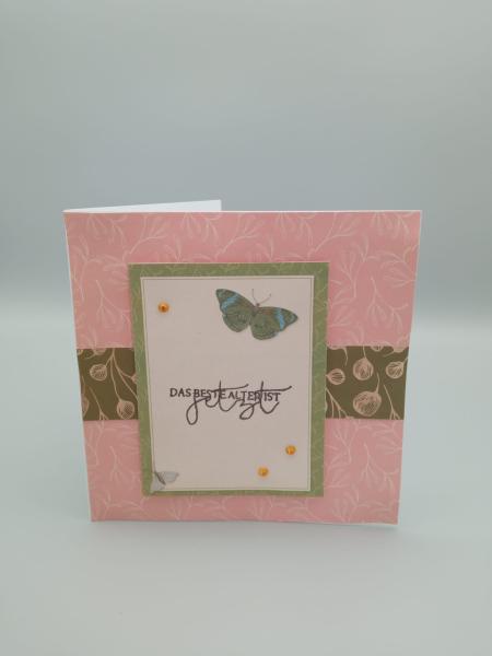 Ermutigende Worte: "Das beste Alter ist jetzt"-Karte