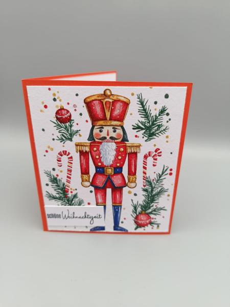 Handgemachte Grußkarte — Nussknacker