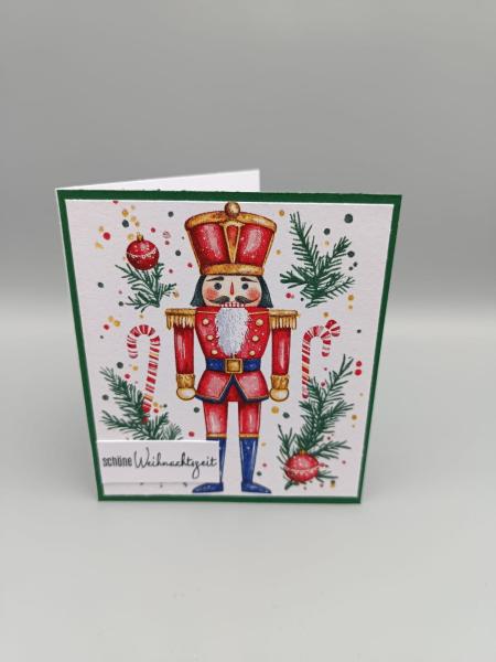 Handgemachte Grußkarte — Nussknacker