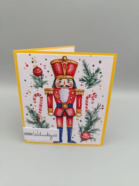 Handgemachte Grußkarte — Nussknacker